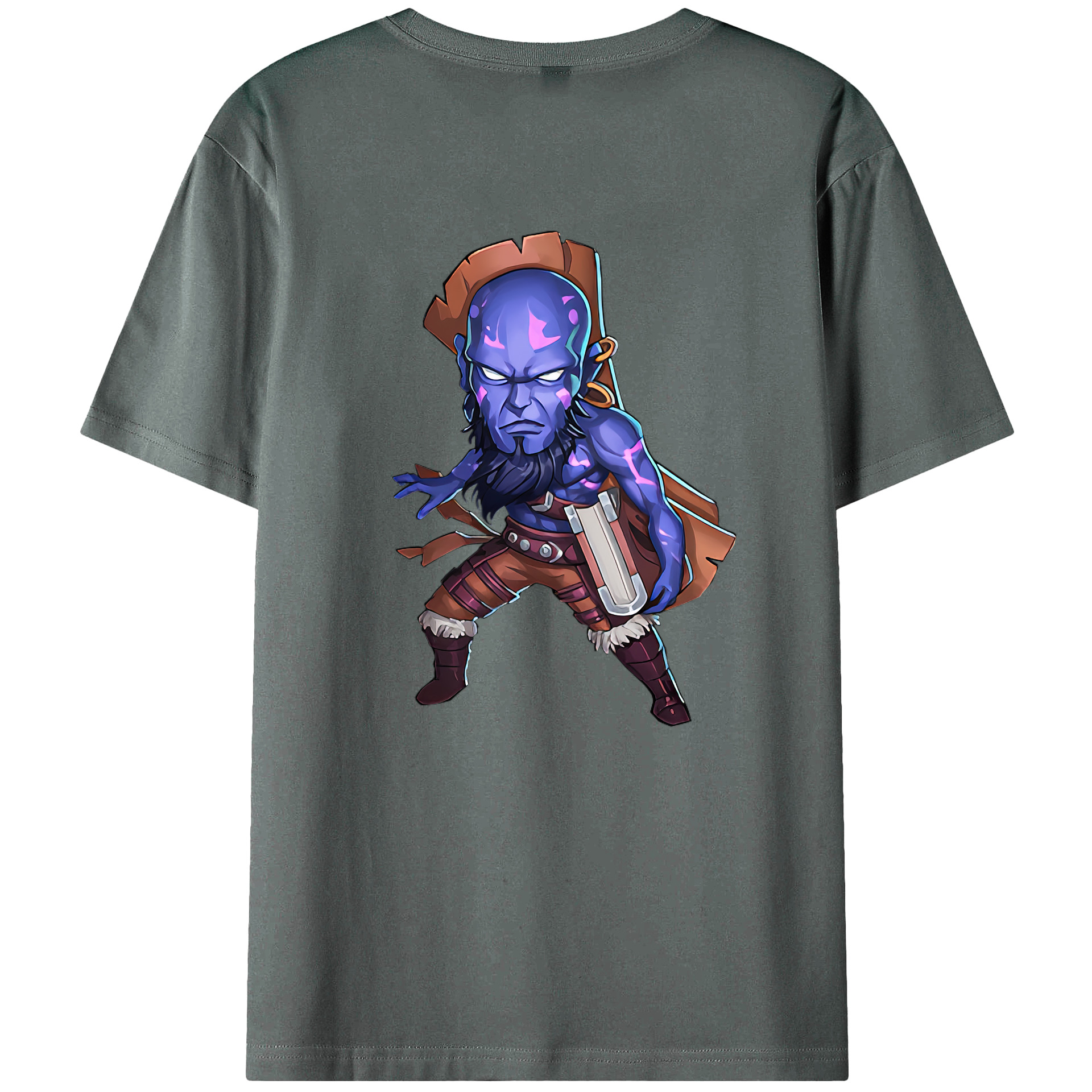 （画像用） リーグ・オブ・レジェンド League of Legends LOL 綿100％ メンズ半袖Tシャツ（バックプリント） 通気性